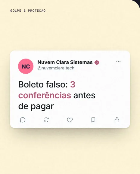 Exemplo de post da Vizível para software, TI, provedores e segurança digital
