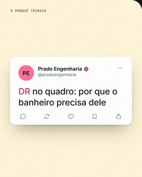 Exemplo de post da Vizível para engenharia, obras e instalações
