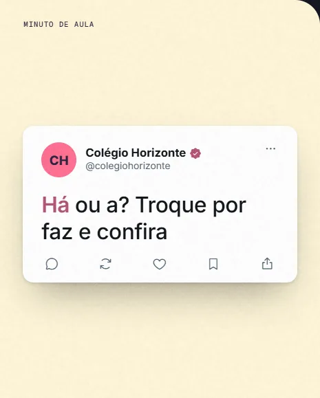 Exemplo de post da Vizível para escolas, cursos e professores