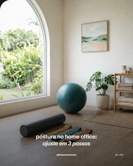 Exemplo de post da Vizível para fisioterapeutas e estúdios de pilates