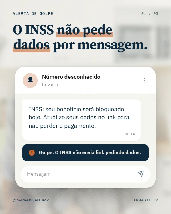 Post de Advocacia, estilo Conversa