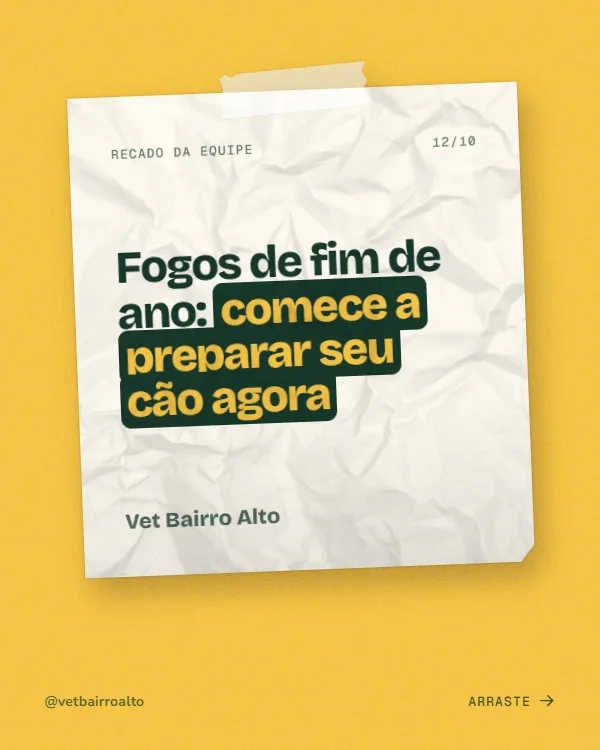 Post de Veterinária, estilo Bilhete
